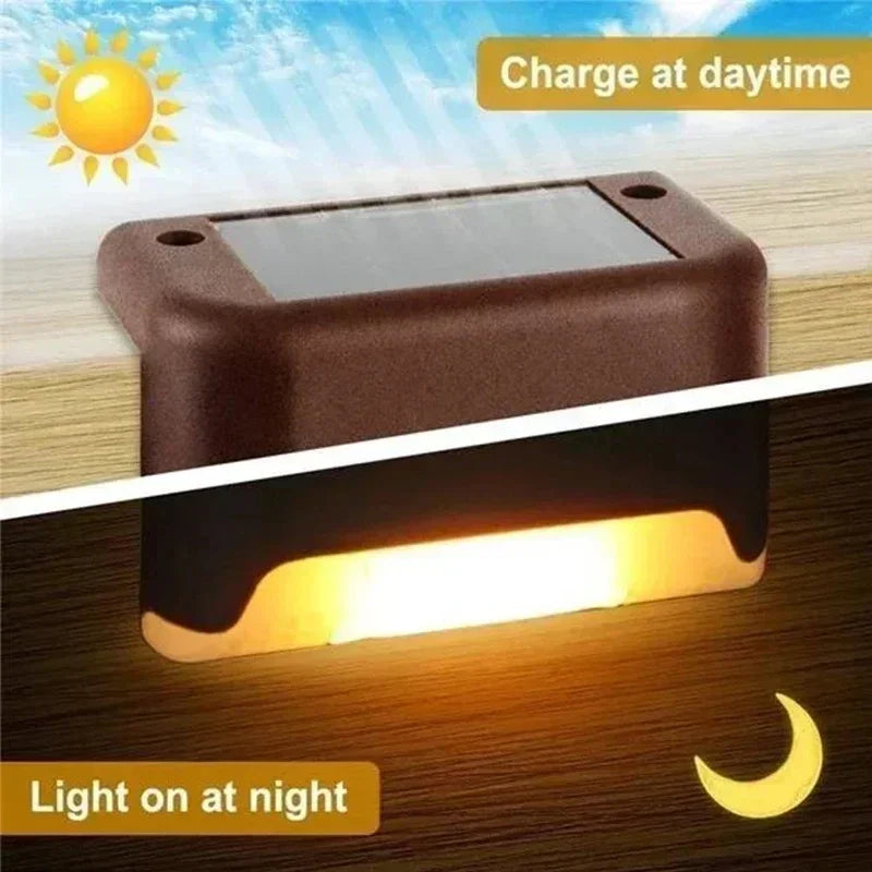 Solar-Stufenleuchte 8er-Set – Sicher unterwegs, schön beleuchtet Zorenza