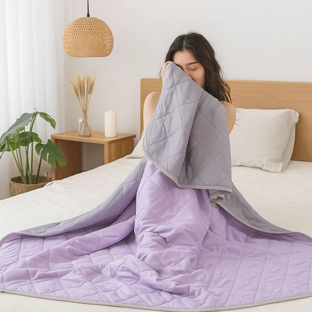 Kühlende Decke mit Seidenfaser – Temperaturregulierend -    Zorenza