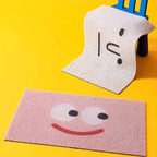 Smiley-Fußmatte – Rutschfestes PVC mit Schnelltrocknender Oberfläche Zorenza