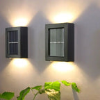 Solar-LED-Wandlampe – Warmes Licht ohne Kabel (4er-Set) Zorenza