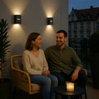 Solar-LED-Wandlampe – Warmes Licht ohne Kabel (4er-Set) Zorenza