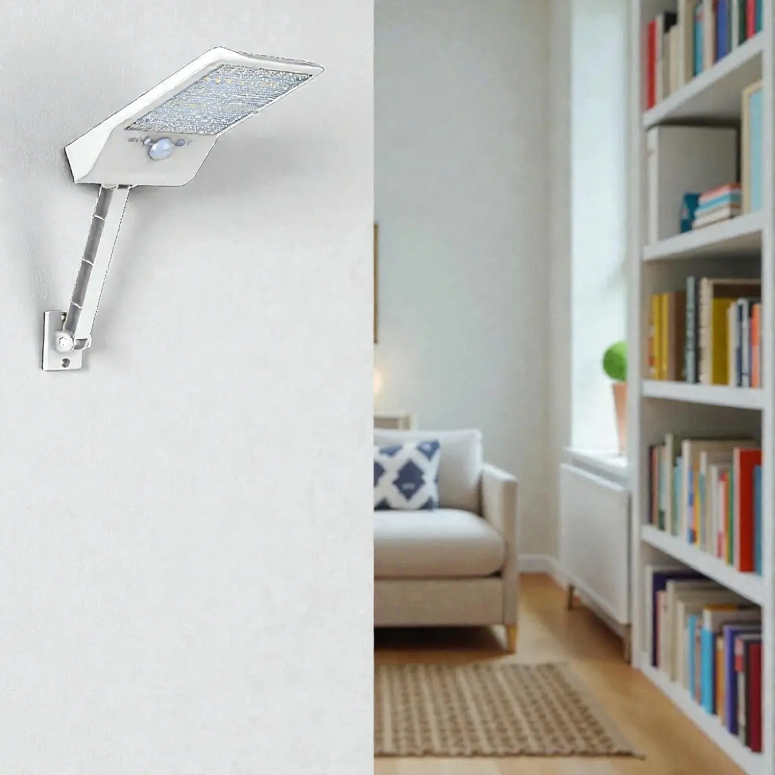 Solar-LED-Wandleuchte mit Bewegungsmelder – Automatische Außenbeleuchtung Zorenza