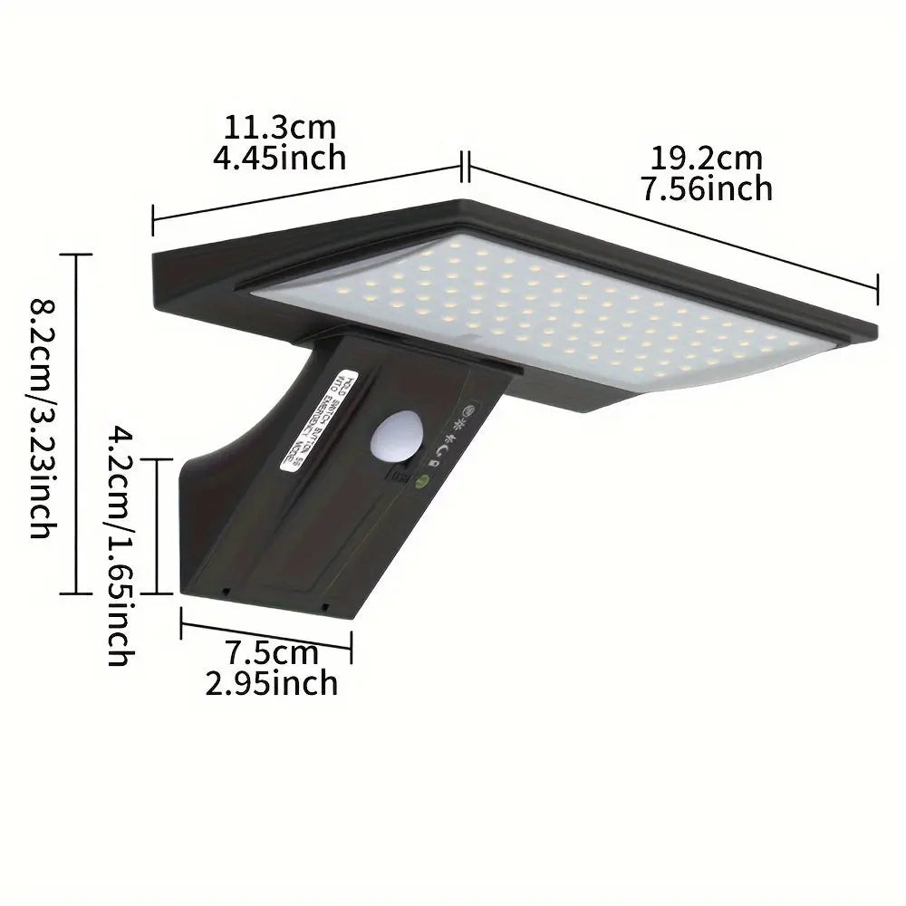 Solar-LED-Wandleuchte mit Bewegungsmelder & Fernbedienung Zorenza