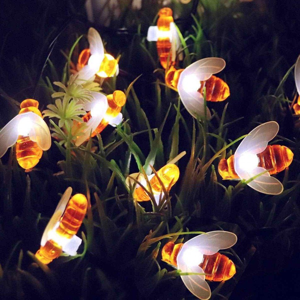 Solar-Lichterkette Bienen-Design für Garten und Balkon -    Zorenza