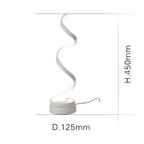 Spiralförmige LED-Tischlampe mit Dimmer – Modernes Design 19W Zorenza