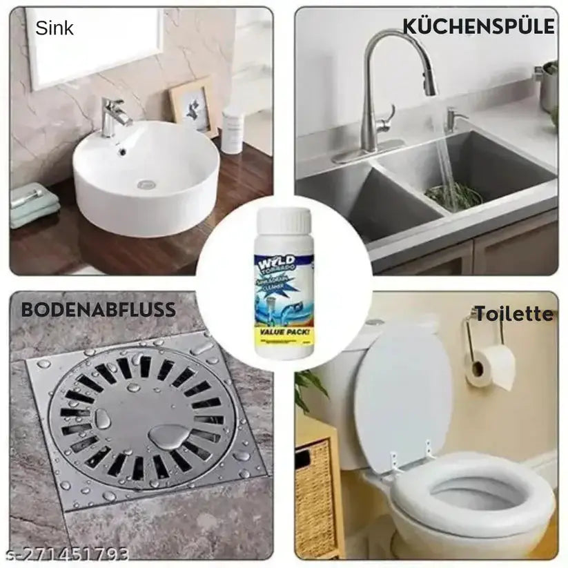 Starker Rohrreiniger für Abfluss & Spüle Zorenza