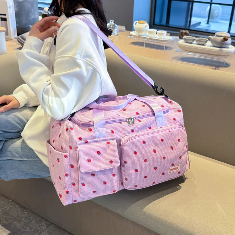 Cord Reisetasche mit Schuhfach – 25L Sporttasche Damen Zorenza