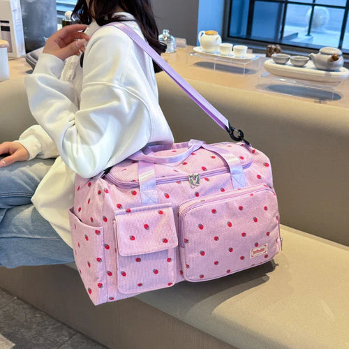 Cord Reisetasche mit Schuhfach – 25L Sporttasche Damen Zorenza