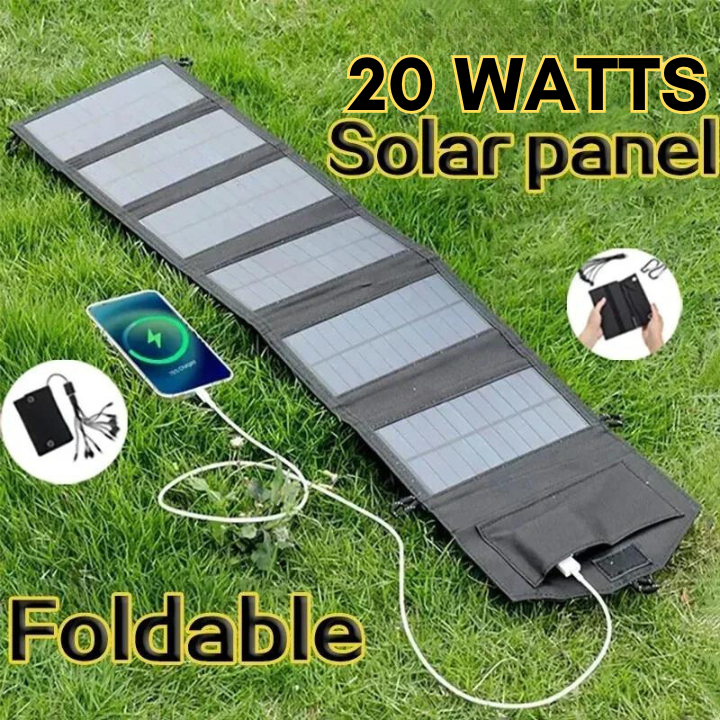 Solar-Ladegerät 20W – Faltbar für Handy und Powerbank unterwegs -    Zorenza