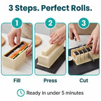 Sushi-Form-Set – Gleichmäßige Rollen ganz ohne Rolltechnik Zorenza