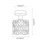 Tiffany-Deckenleuchte mit buntem Glasschirm -    Zorenza