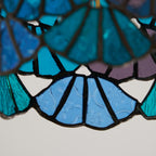 Tiffany-Deckenleuchte mit buntem Glasschirm -    Zorenza