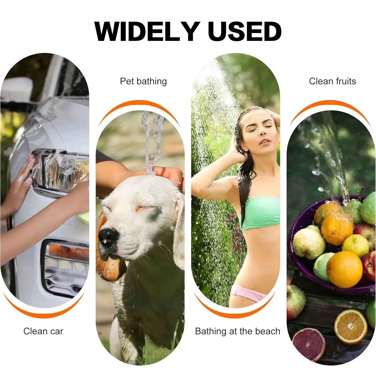 Camping-Dusche USB wiederaufladbar mit verstellbarem Wasserstrahl -    Zorenza