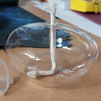Transparente Glas-Öllampe als Kerzenständer Zorenza
