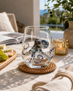 Trinkglas mit 3D-Meerestier-Motiv -    Zorenza