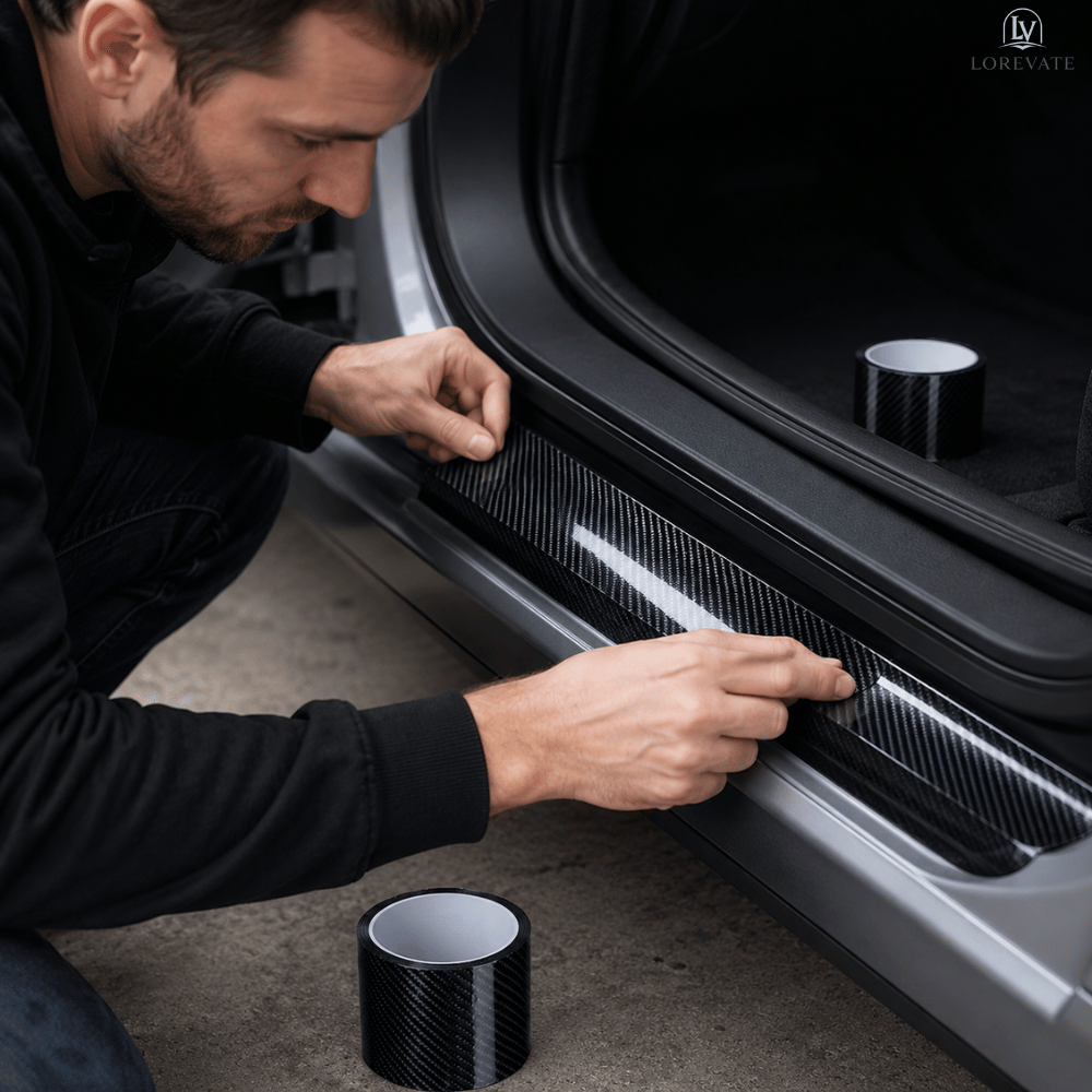Schutzfolie Transparent für Autolack – Carbon Optik -    Zorenza
