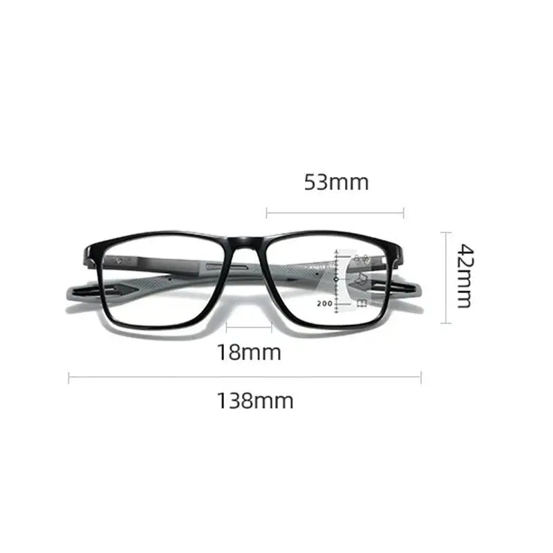 Ultra-leichte Titan-Sportbrille für Herren mit Blaulichtfilter Zorenza