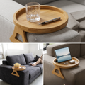 Sofa-Armlehnen-Tablett aus Massivholz, klappbar -    Zorenza