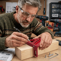 Aluminium Woodworking Square with Drill Guide Holes – 90° and 45° Zorenza