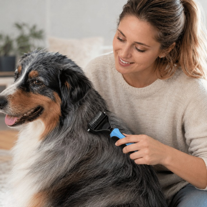 Entfilzungsbürste für Hunde und Katzen mit Doppelseite -    Zorenza