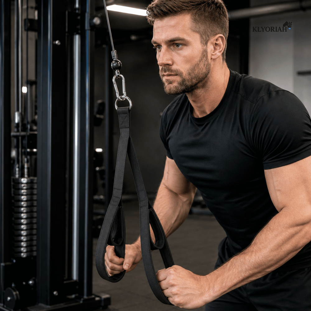 Trizeps Seil Kabelzuggriff für Krafttraining -    Zorenza
