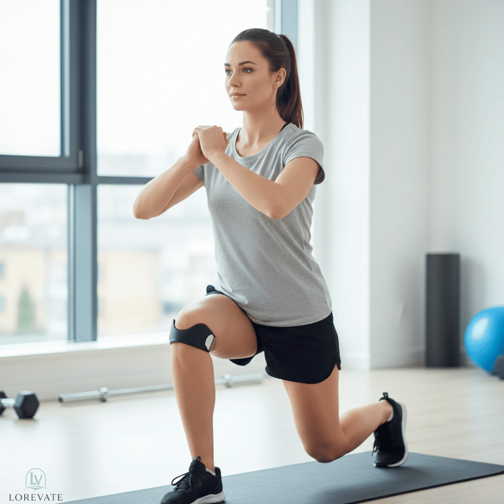 Kniebandage Silikon mit Stoßdämpfung – Patella-Stabilisierung -    Zorenza