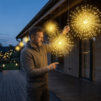 Solar-Feuerwerkslichter – Automatische LED-Dekoration für den Außenbereich Zorenza