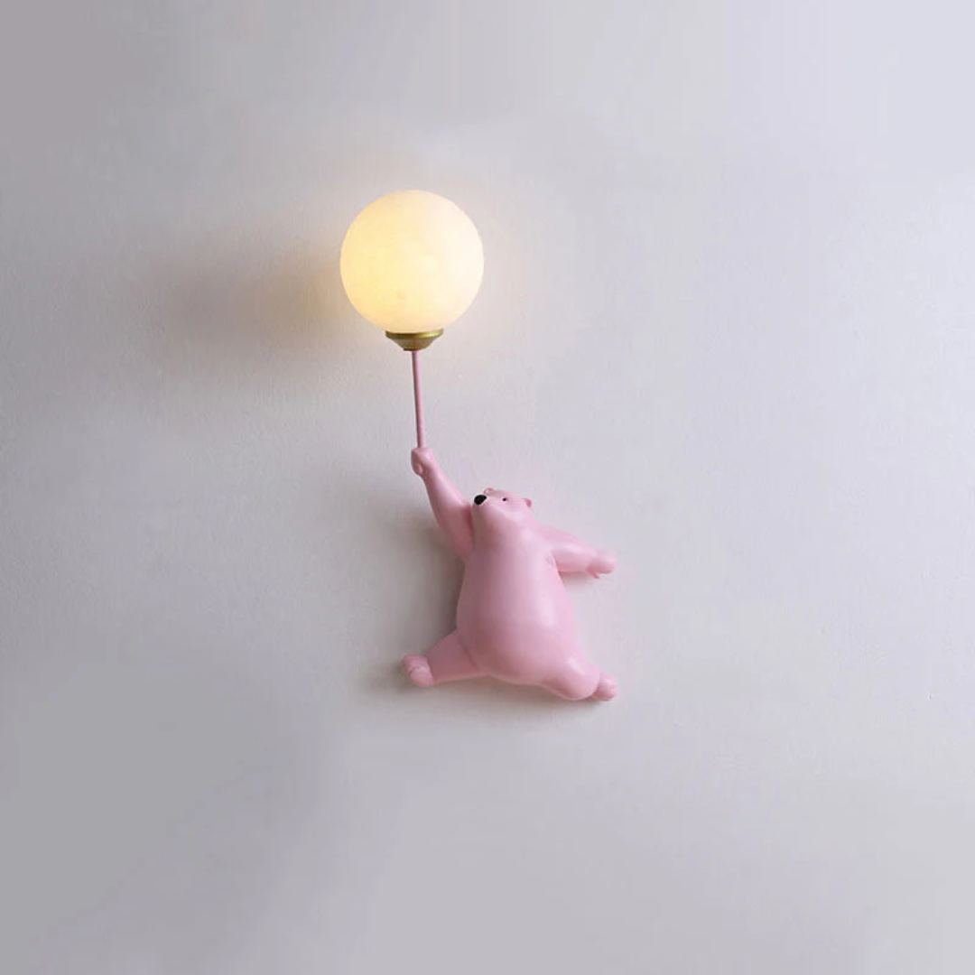 LED Wandleuchte Bär-Design mit 3 Lichtfarben -    Zorenza