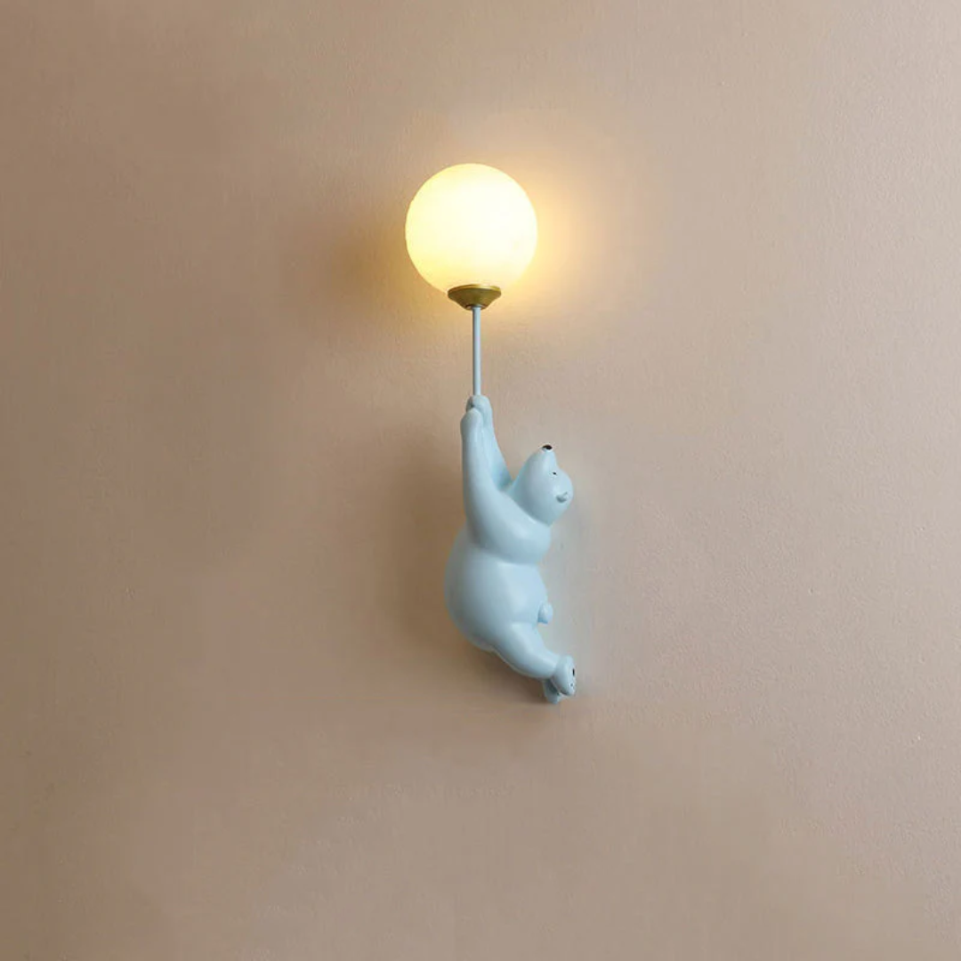 LED Wandleuchte Bär-Design mit 3 Lichtfarben -    Zorenza