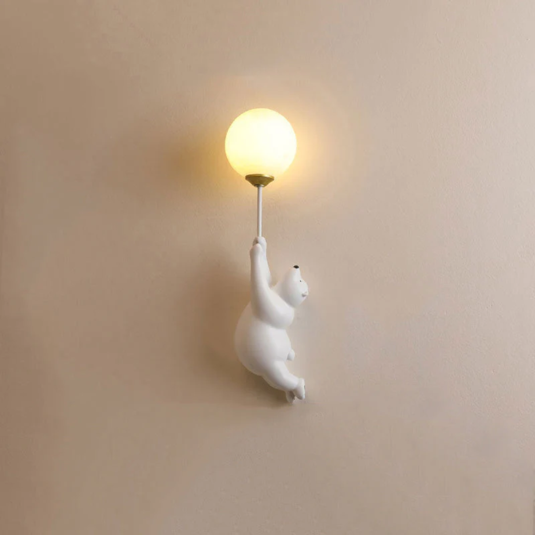 LED Wandleuchte Bär-Design mit 3 Lichtfarben -    Zorenza