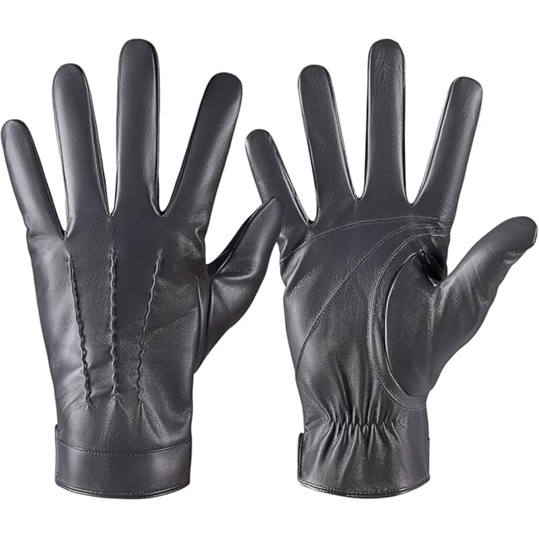 Premium Leder-Touchscreen-Handschuhe mit Kaschmir-Fütterung - Winterhandschuhe für Smartphone | 4 Farben, S-2XL