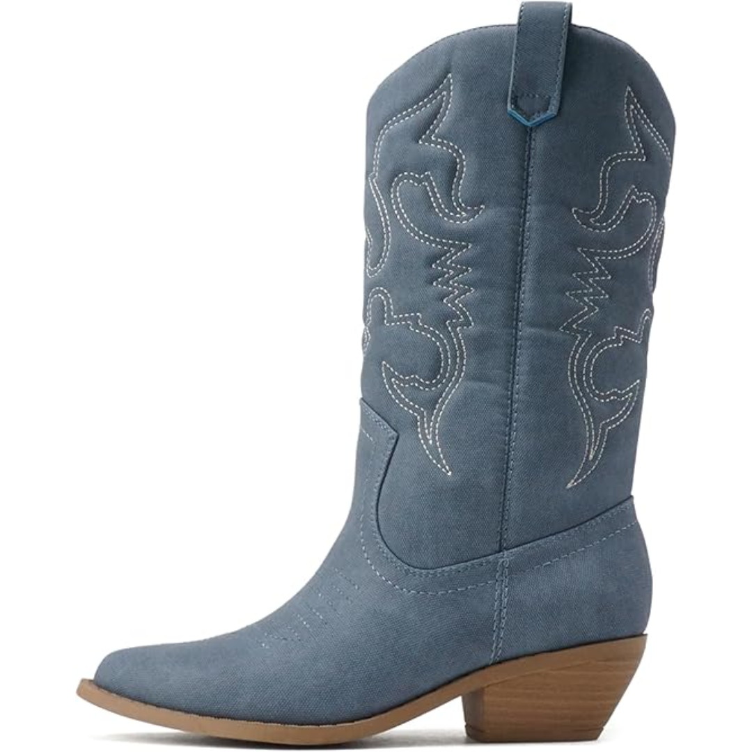Cowboy-Stiefel Damen Western-Stil mit spitzer Zehenpartie -    Zorenza
