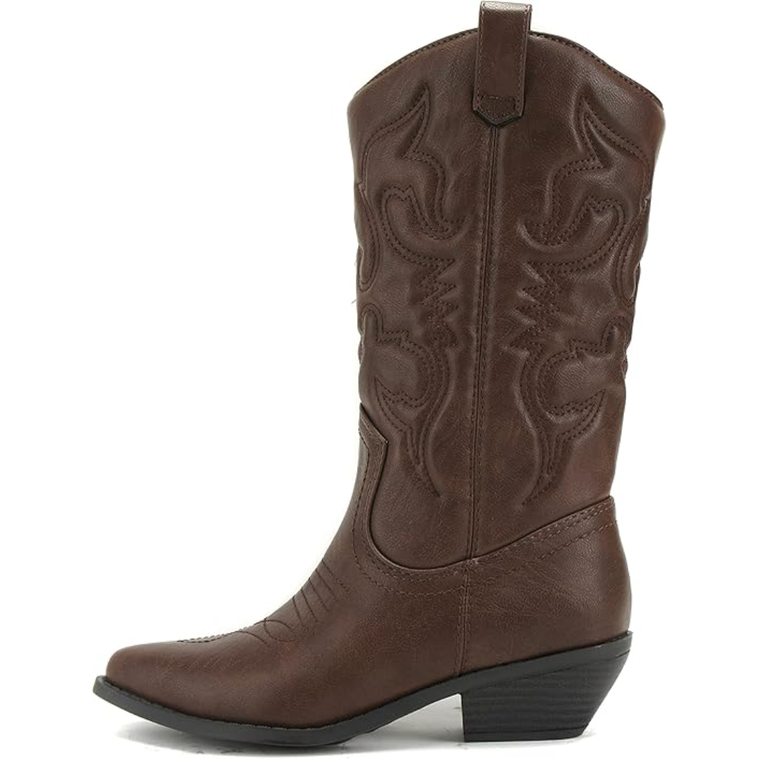 Cowboy-Stiefel Damen Western-Stil mit spitzer Zehenpartie -    Zorenza