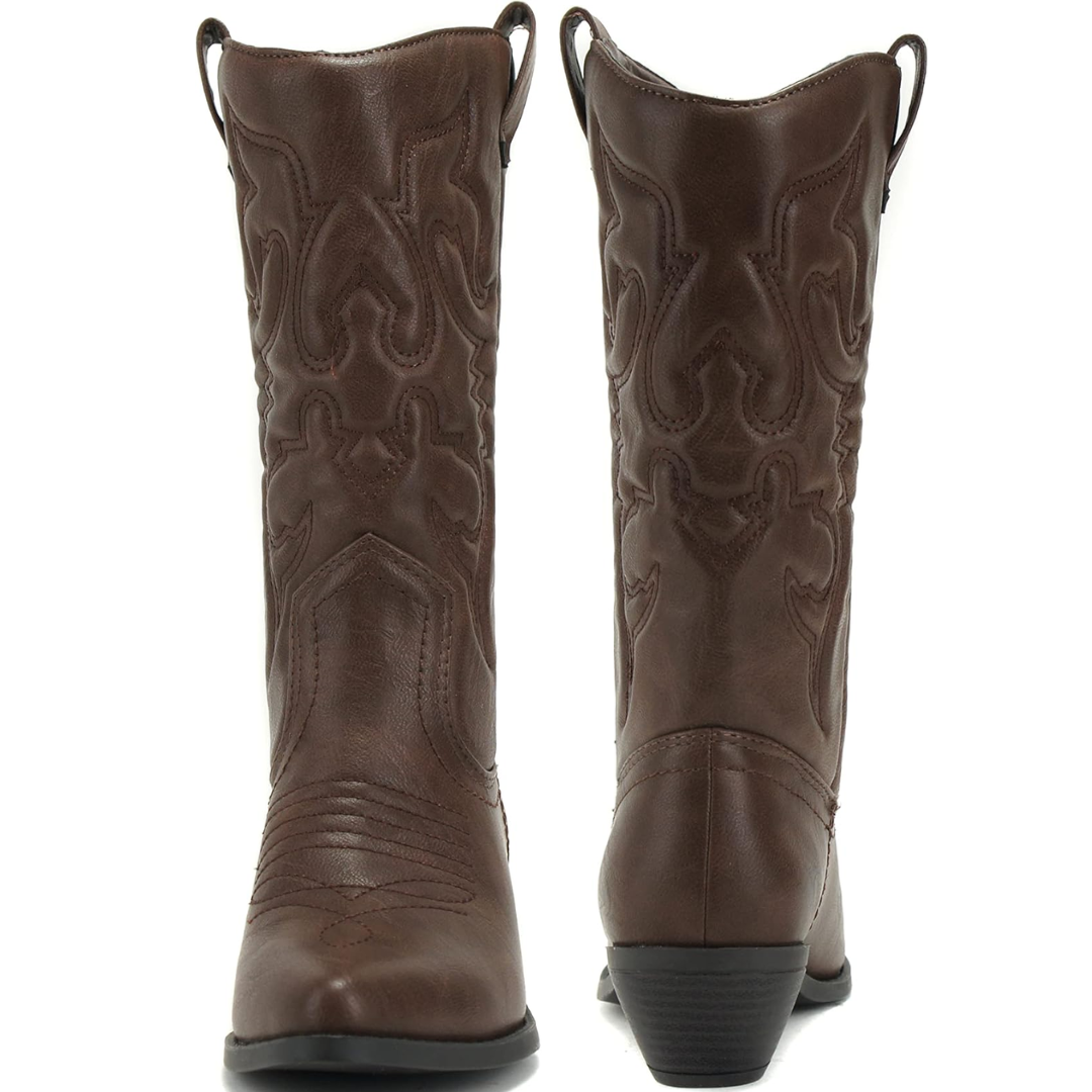 Cowboy-Stiefel Damen Western-Stil mit spitzer Zehenpartie -    Zorenza