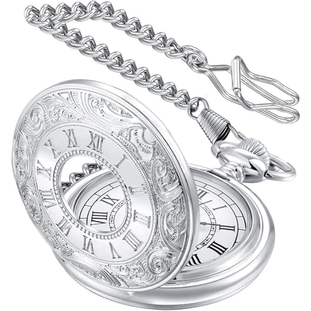 Klassische Herren-Taschenuhr mit römischen Ziffern Zorenza