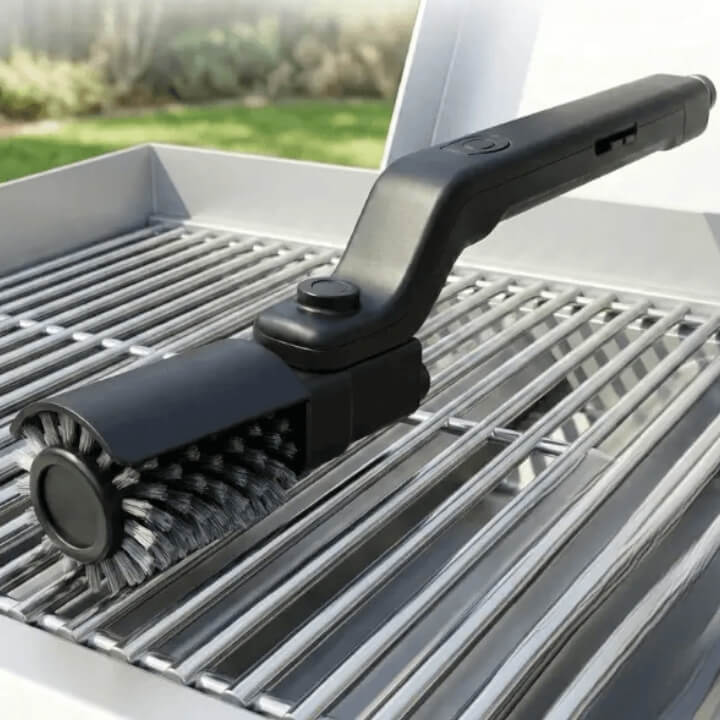 Elektrische Grillbürste mit Drehkopf — Sicher, kabellos & in Sekunden sauber Zorenza