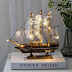 Segelschiff-Skulptur mit LED-Beleuchtung -    Zorenza