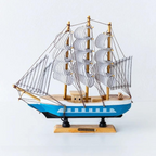 Segelschiff-Skulptur mit LED-Beleuchtung -    Zorenza