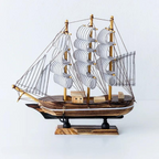 Segelschiff-Skulptur mit LED-Beleuchtung -    Zorenza