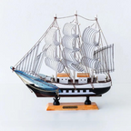 Segelschiff-Skulptur mit LED-Beleuchtung -    Zorenza