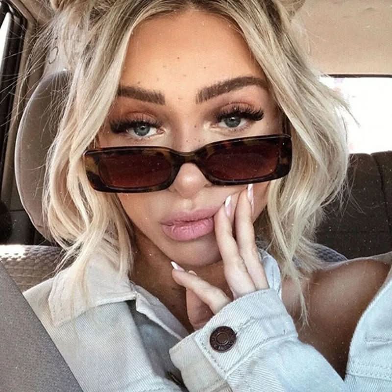 Sonnenbrille Damen Rechteckig Retro-Stil mit UV400-Schutz -    Zorenza