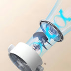 Standventilator Weiß – Leiser Betrieb mit 5 Geschwindigkeitsstufen -    Zorenza