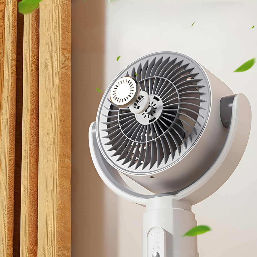 Standventilator Weiß – Leiser Betrieb mit 5 Geschwindigkeitsstufen -    Zorenza