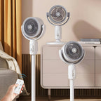 Standventilator Weiß – Leiser Betrieb mit 5 Geschwindigkeitsstufen -    Zorenza