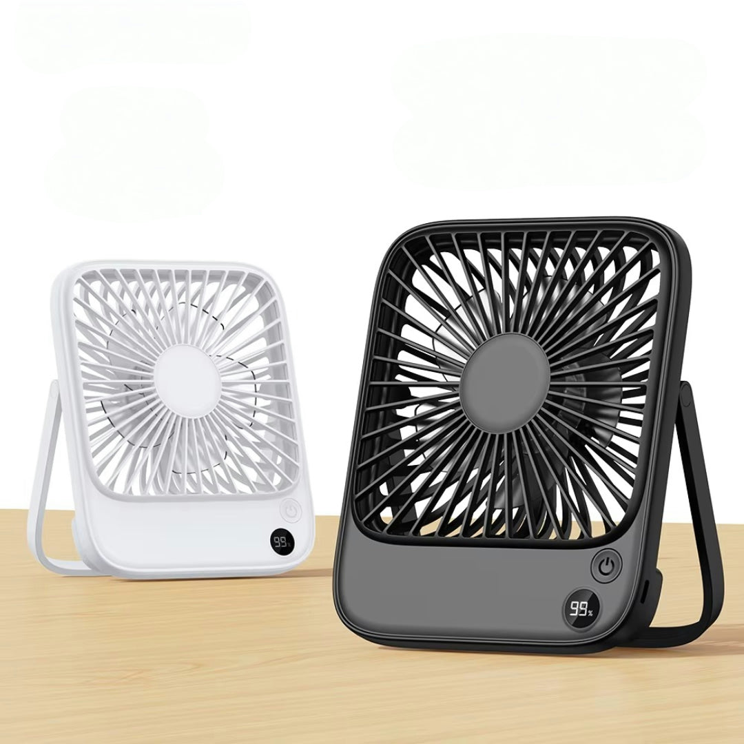 Tischventilator Tragbar USB Leise – 4 Geschwindigkeitsstufen -    Zorenza