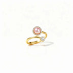 Verstellbarer Fidget-Ring – Drehband, polierter Edelstahl Zorenza