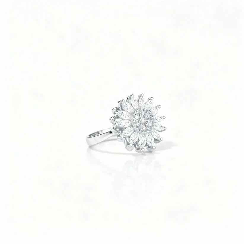 Verstellbarer Fidget-Ring – Drehband, polierter Edelstahl Zorenza