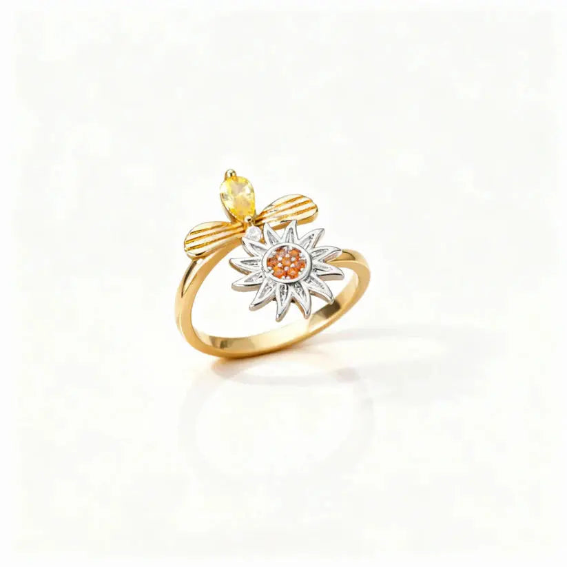 Verstellbarer Fidget-Ring – Drehband, polierter Edelstahl Zorenza