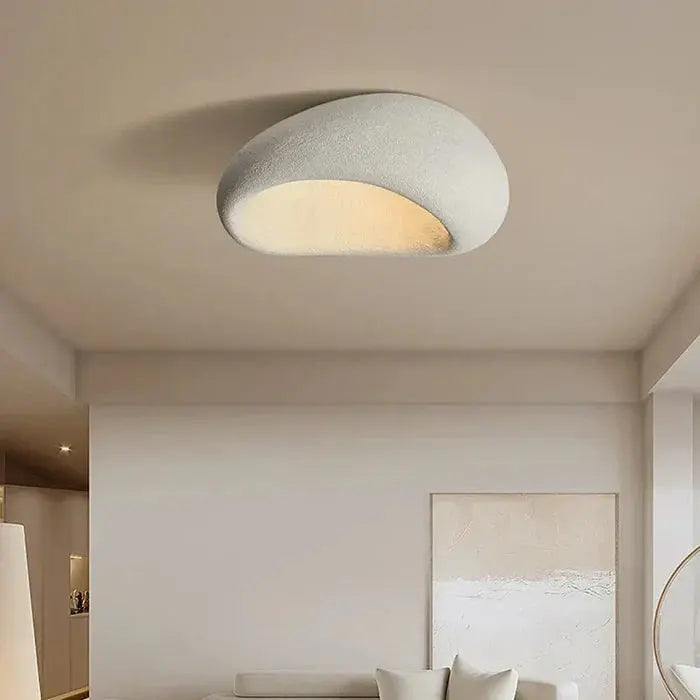 Wabi Sabi Deckenlampe – Sanftes Warmlichts im Naturstein-Look Zorenza