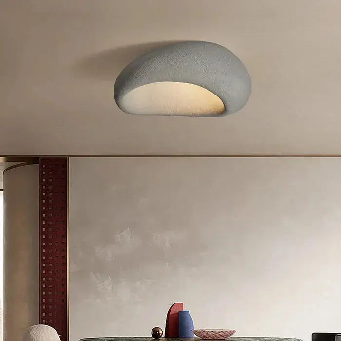 Wabi Sabi Deckenlampe – Sanftes Warmlichts im Naturstein-Look Zorenza